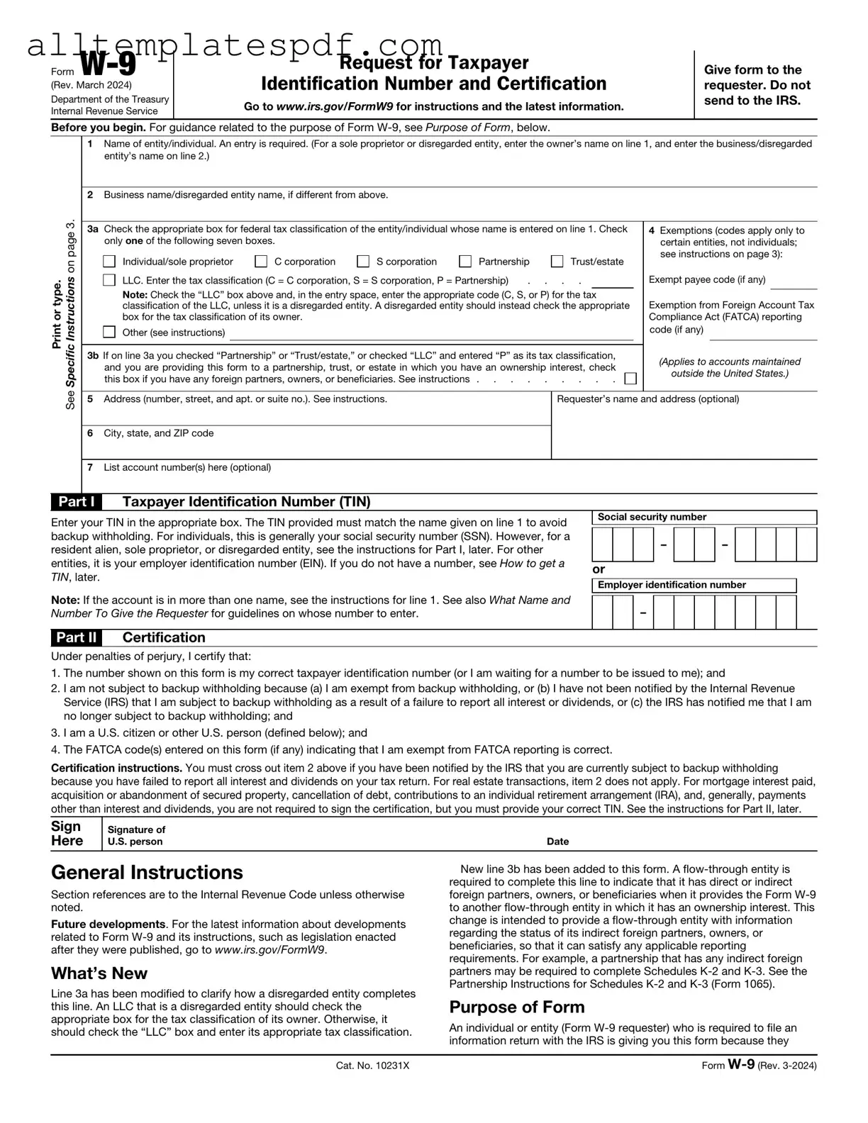 Fill Out a Valid IRS W-9 Form