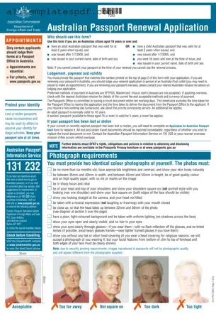 Fill Out a Valid Australian Passport Renewal Form
