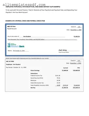 Fill Out a Valid Payroll Check Form