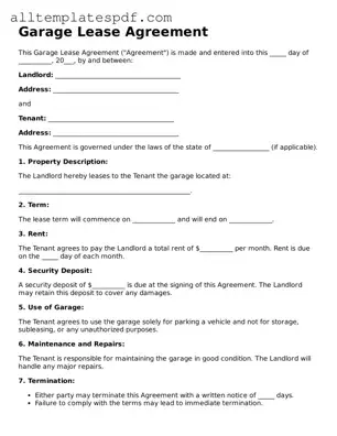 Attorney-Approved Garage Lease Agreement Template