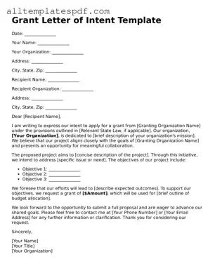 Attorney-Approved Grant Letter of Intent Template