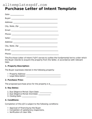 Attorney-Approved Purchase Letter of Intent Template