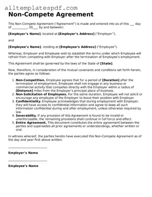 Attorney-Approved Non-compete Agreement Template