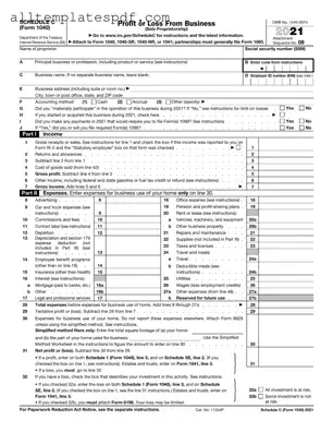 Fill Out a Valid IRS Schedule C 1040 Form
