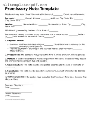 Attorney-Approved Promissory Note Template