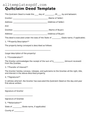 Attorney-Approved Quitclaim Deed Template