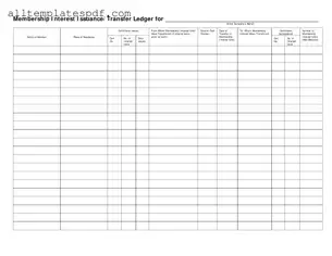 Fill Out a Valid Membership Ledger Form